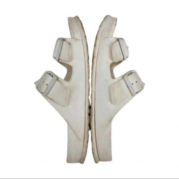 Birkenstock White Waterproof Arizona Sandals, Size 38 - Picture 5 of 7